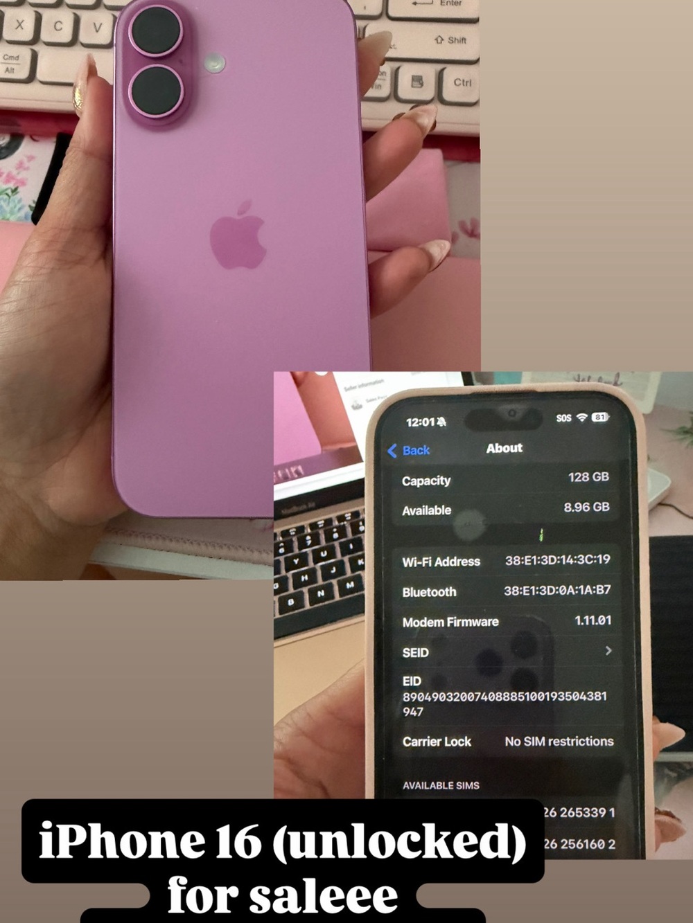 Apple iPhone 16 128GB UNLOCKED